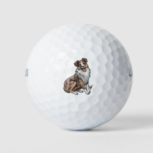Australian Shepherd - Red Merle Golf Balls