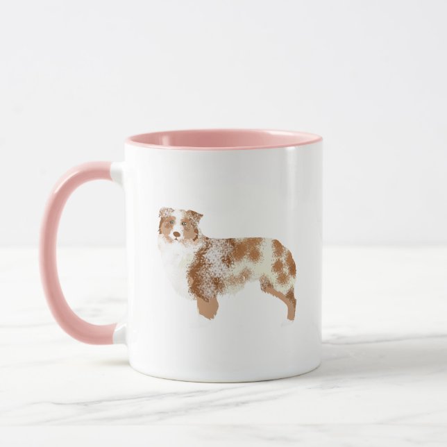 Australian Shepherd Red Merle Mug (Left)