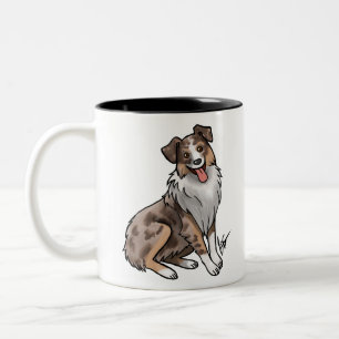 Australian Shepherd - Red Merle Two-Tone Coffee Mu Mug