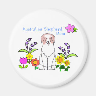 Australian Shepherd Red Mum Magnet