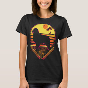 Australian Shepherd Retro Sunset Vintage Dog T-Shirt