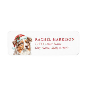 Australian Shepherd Return Address Labels