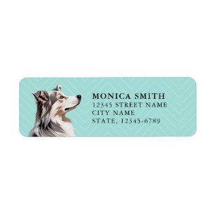 Australian Shepherd Return Address Labels