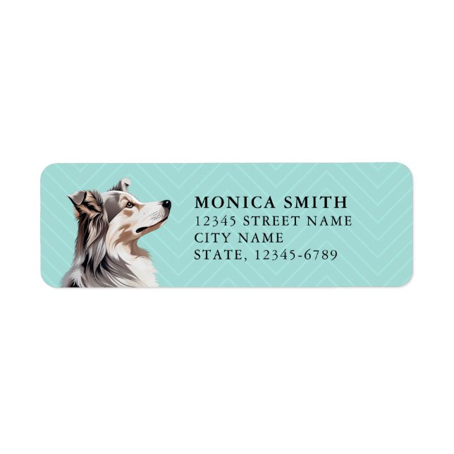 Australian Shepherd Return Address Labels (Front)