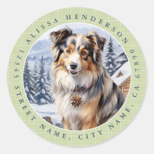 Australian Shepherd Round Stickers