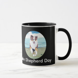 Australian Shepherd ~ Running Red Merle Puppy Mug