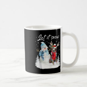 Australian Shepherd Santa Dog Christmas Snowman Xm Coffee Mug