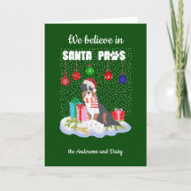 Australian Shepherd Santa Paws Christmas