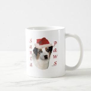 Australian Shepherd Santa Paws Coffee Mug