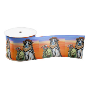 AUSTRALIAN SHEPHERD SATIN RIBBON