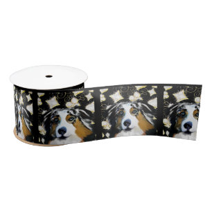 Australian Shepherd Satin Ribbon