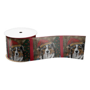 Australian Shepherd Satin Ribbon