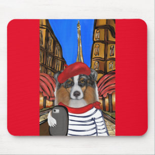 Australian Shepherd selfie Mouse Pad