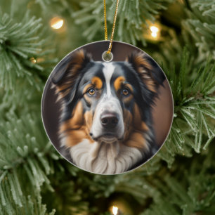 Australian Shepherd Sheep Dog Christmas Ornament