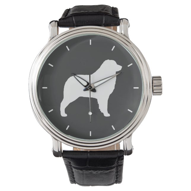 Australian Shepherd Silhouette Watch (Front)