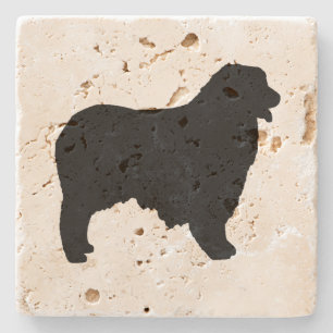 Australian Shepherd silo Stone Coaster