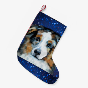 Australian Shepherd  Small Christmas Stocking