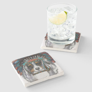 Australian Shepherd Stone Coaster