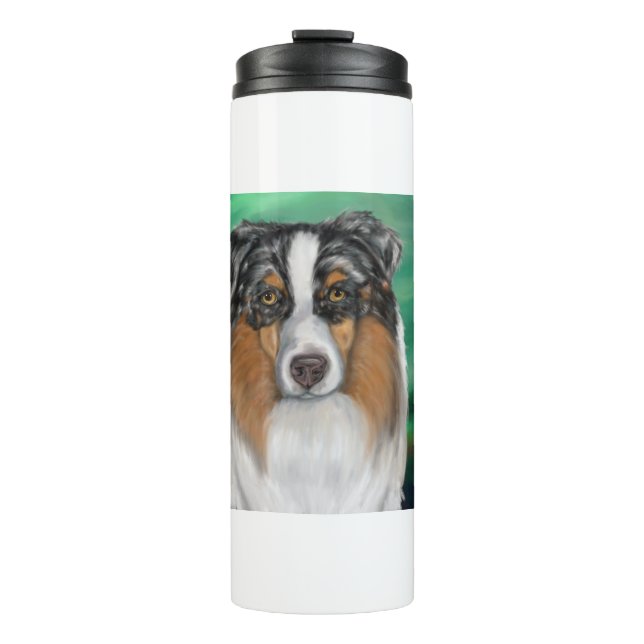 Australian Shepherd Thermal Tumbler (Front)