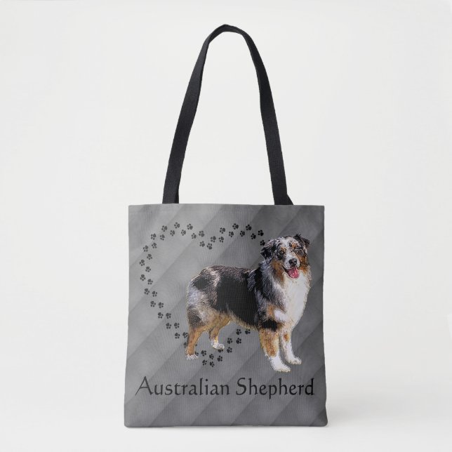Australian Shepherd Tote Bag (Front)