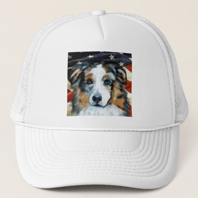 Australian Shepherd   Trucker Hat (Front)