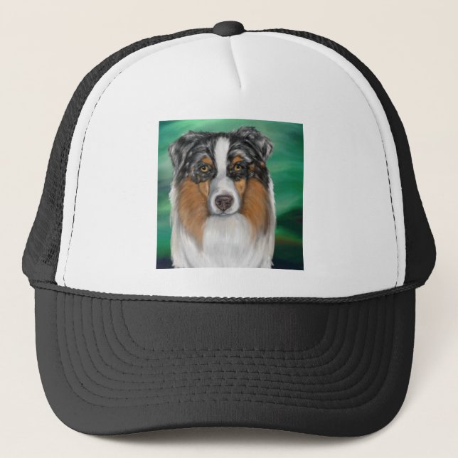 Australian Shepherd Trucker Hat (Front)