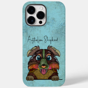 Australian Shepherd Ugly Face Case-Mate iPhone 14 Pro Max Case