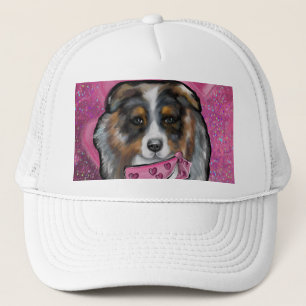 Australian Shepherd Valentine Trucker Hat