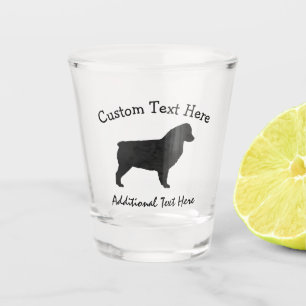 Australian Shepherd Watercolor Silhouette Shot Glass