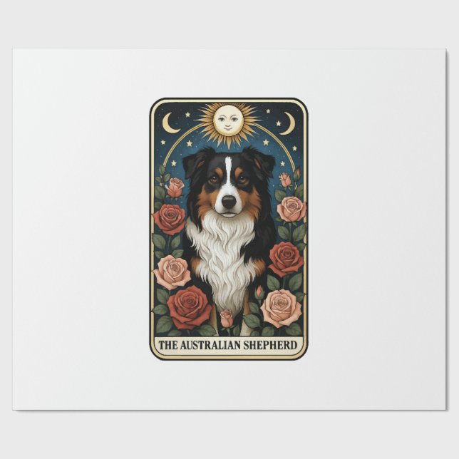 Australian Shepherd Wrapping Paper (Flat)
