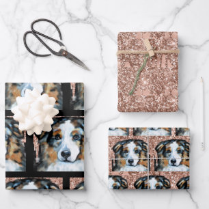 Australian Shepherd Wrapping Paper Sheet