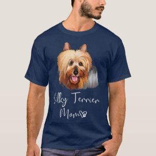 Australian Silky Terrier Dog Mum Cute Puppy Dog Ow T-Shirt