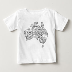 Australian slang map baby T-Shirt