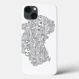 Australian slang map iPhone 13 case