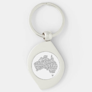 Australian slang map key ring