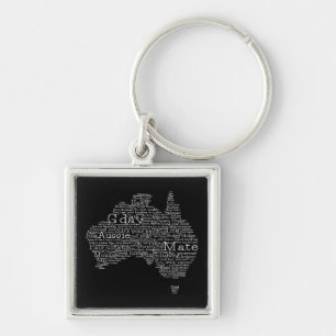 Australian slang map key ring