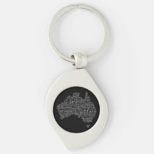 Australian slang map key ring
