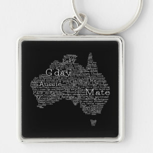 Australian slang map key ring