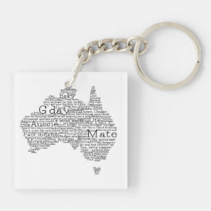 Australian slang map key ring