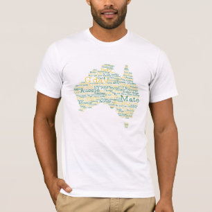 Australian slang map T-Shirt
