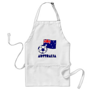 Australian Soccer Ball and Flag 2 Standard Apron