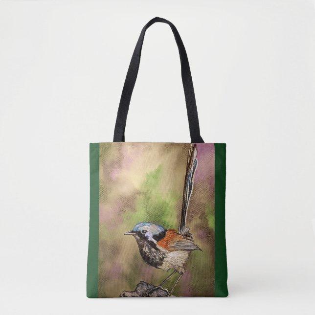 Australian Splendid Fairy Wren Tote Bag (Front)