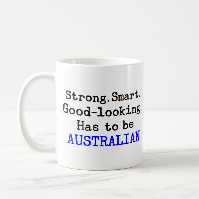 australian strong coffee mug (Left)