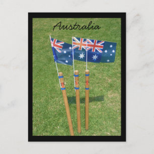 australian stumps postcard