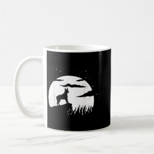 Australian Stumpy Tail Cattle Dog And Moon Coffee Mug