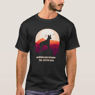 Australian Stumpy Tail Cattle Dog and Mountain T-Shirt