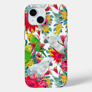 Australian Summer Tropical Parrot iPhone 15 Case