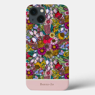 Australian Summer Wildflower Garden iPhone 13 Case