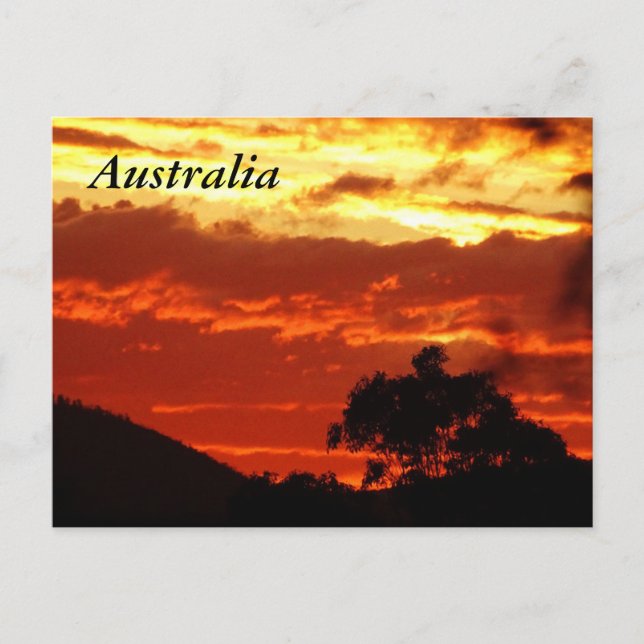Australian Sunset Postcard (Front)