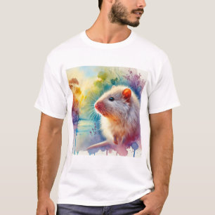 Australian swamp rat 010824AREF143 - Watercolor T-Shirt